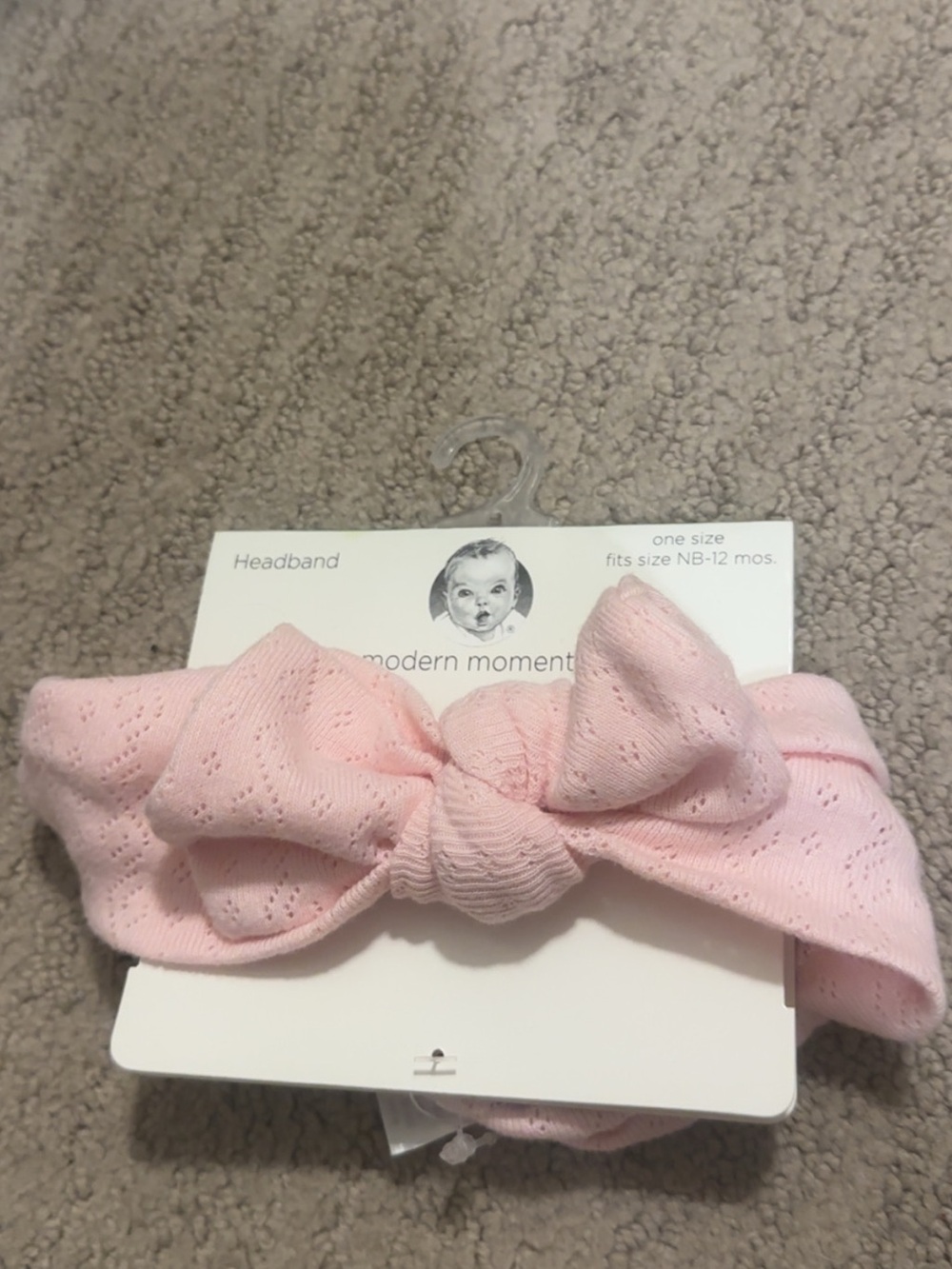 Modern moments brand new never opened or used baby girl headband NB-12 months!
